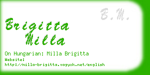 brigitta milla business card